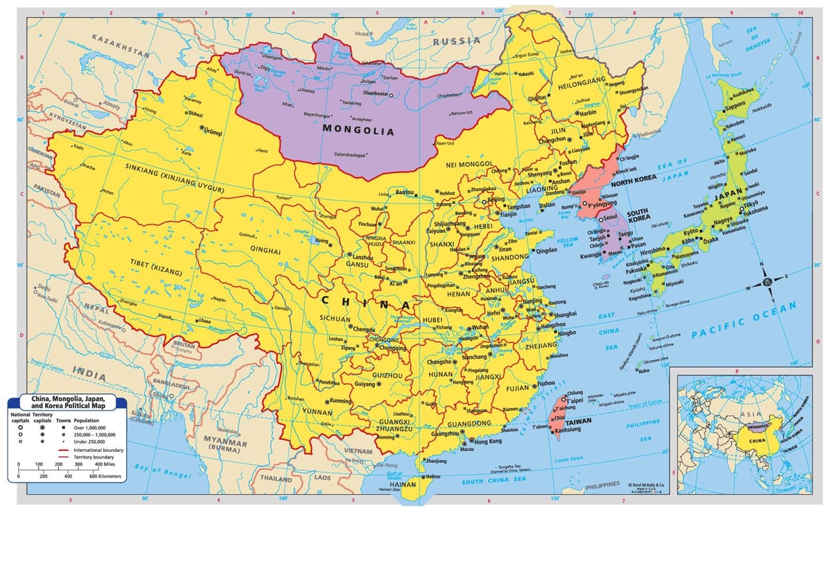 Karte für China
