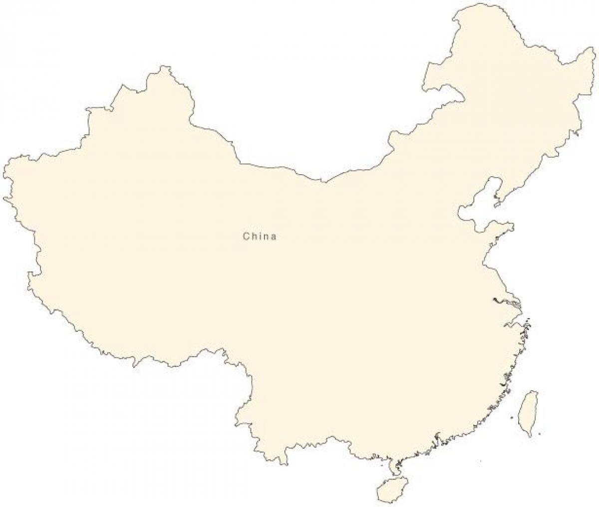 China einfache Karte