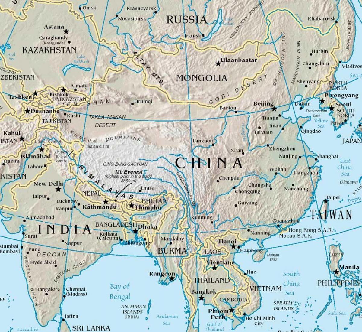 river Karte China