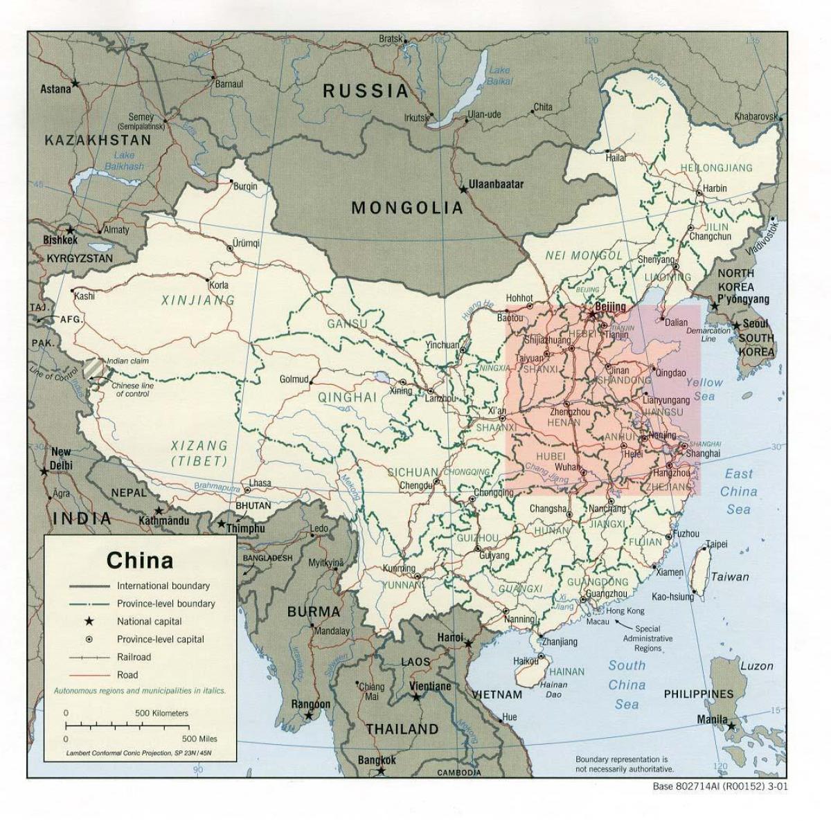 map of north China plain