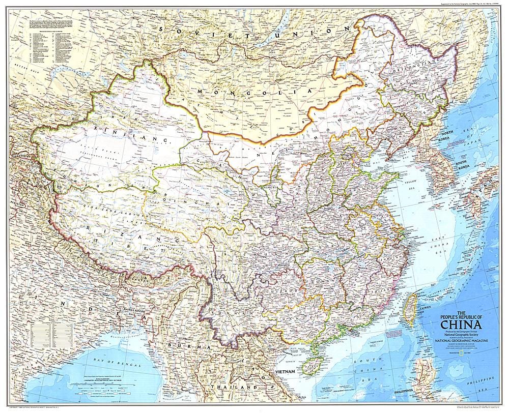 Karte von Republik China
