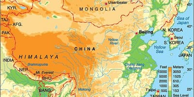 China Höhenkarte