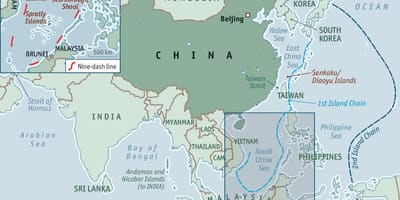 Karte von China-Inseln