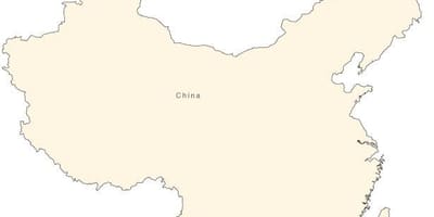 China einfache Karte