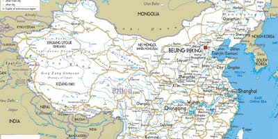 China-Straßen-Karte