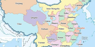 Karte von China