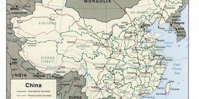 China-Karte druckbar