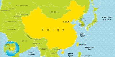 China-Karte für Kinder