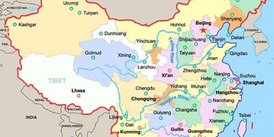 China große Städte anzeigen