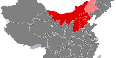 Karte von Nord-China